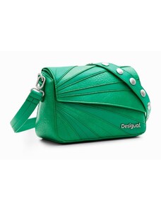 Desigual Чанта с презрамки 'Machina' зелено / сребърно