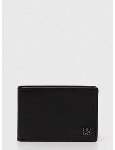 Кожен портфейл HUGO мъжки в черно 50519512