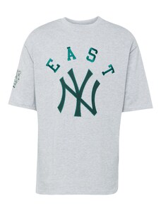 NEW ERA Тениска 'MLB TEAM' сив меланж / смарагдово зелено