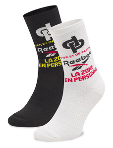 Комплект 2 чифта дълги чорапи мъжки Reebok Jul Crew Sock HI3894 Mix