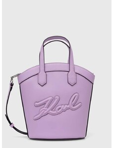 Чанта Karl Lagerfeld в лилаво