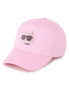 Шапка с козирка Karl Lagerfeld Kids Z30165 Pink 47F