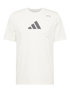 ADIDAS PERFORMANCE Функционална тениска сиво / бяло