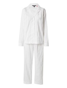 Lauren Ralph Lauren Пижама мръсно бяло / естествено бяло