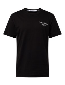 Calvin Klein Jeans Тениска 'Eclipse' мента / черно / бяло