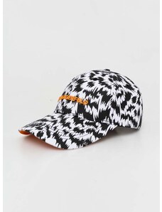 Памучна шапка с козирка Karl Lagerfeld с десен