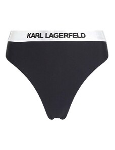 KARL LAGERFELD Бански Logo High Waist Bottoms 240W2217 999 black