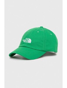 Шапка с козирка The North Face Norm Hat в зелено с апликация NF0A7WHOPO81