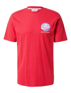 SCOTCH & SODA Тениска светлосиньо / светложълто / оранжево-червено / бяло