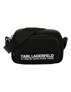 Karl Lagerfeld Чанта за през рамо тип преметка черно / бяло