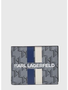 Портмоне Karl Lagerfeld мъжки в сиво