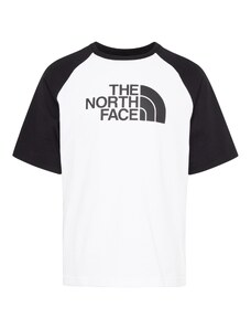 THE NORTH FACE Тениска черно / бяло