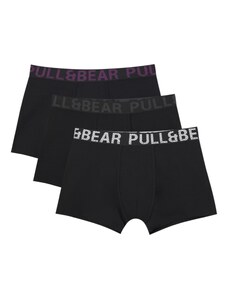 Pull&Bear Боксерки сиво / лилав / черно / бяло