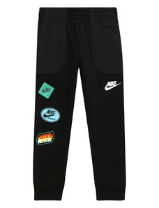 Nike Sportswear Панталон светлосиньо / ябълка / черно / бяло