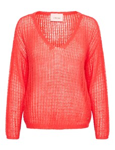 Cream Пуловер 'Clara' оранжево-червено
