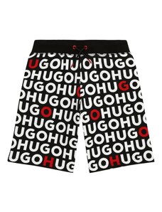 HUGO Red Панталон червено / черно / бяло