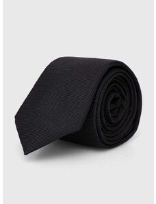 Копринена вратовръзка HUGO в черно 50515589