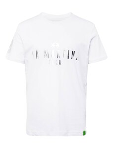 La Martina Тениска сребърно / бяло