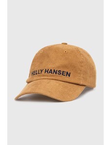 Джинсова шапка с козирка Helly Hansen Graphic Cap в зелено с апликация