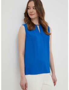 Блуза Calvin Klein в синьо с изчистен дизайн K20K207063