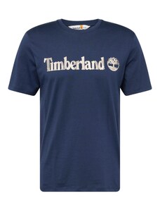 TIMBERLAND Тениска бежово / камел / сапфирено синьо