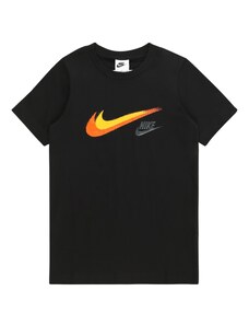 Nike Sportswear Тениска жълто / сребърно сиво / оранжево / черно