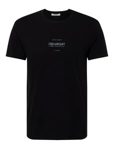 Zadig & Voltaire Тениска 'JETTY' светлосиво / черно