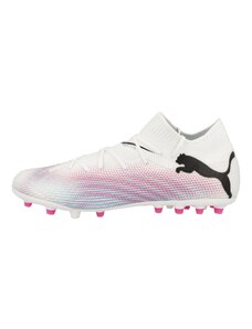 PUMA Футболни обувки 'Future 7 Pro' светлосиньо / розово / черно / бяло