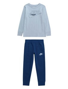 Nike Sportswear Облекло за бягане 'CLUB' светлосиньо / тъмносиньо / мръсно бяло