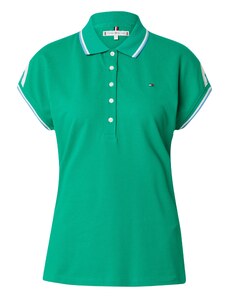 TOMMY HILFIGER Тениска светлосиньо / нефритено зелено / бяло