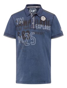 CAMP DAVID Тениска 'North Sea Trail' нейви синьо / черно / бяло