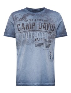 CAMP DAVID Тениска 'North Sea Trail' гълъбово синьо / черно