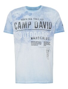 CAMP DAVID Тениска 'North Sea Trail' синьо / светлосиньо / черно
