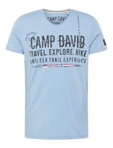 CAMP DAVID Тениска 'North Sea Trail' синьо / светлосиньо / червено / черно