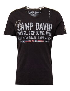 CAMP DAVID Тениска 'North Sea Trail' опал / червено / черно / бяло