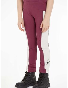 Детски клин Calvin Klein Jeans в бордо с десен