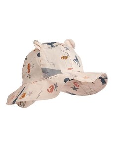 Детска памучна капела Liewood Amelia Printed Sun Hat With Ears от памук