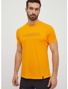 Тениска LA Sportiva Outline в оранжево с принт F28102102
