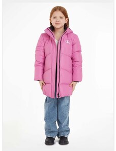 Детско яке Calvin Klein Jeans в лилаво