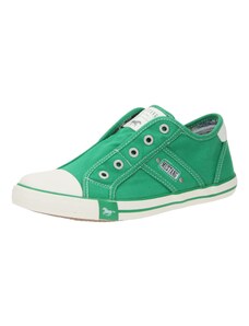 MUSTANG Спортни обувки Slip On зелено / бяло