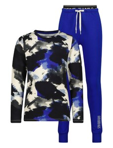 VINGINO Комплект пижама кралско синьо / черно / мръсно бяло