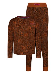 VINGINO Комплект пижама шоколад / ръждиво червено