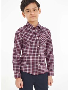 Детска риза Tommy Hilfiger в бордо