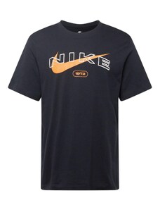 Nike Sportswear Тениска 'Club' мандарина / черно / бяло