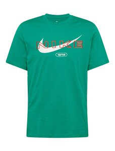 Nike Sportswear Тениска 'Club' зелено / червено / бяло