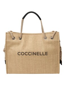 Coccinelle "Чанта тип ""Shopper""" цвят "пясък" / черно