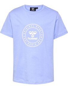 Hummel Функционална тениска 'Tres' пастелно синьо / бяло