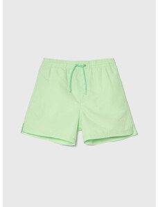 Детски плувни шорти Guess в зелено