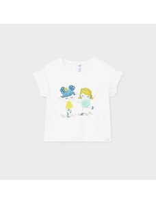 Бебешка тениска Mayoral за момиче с нежни къдрици
