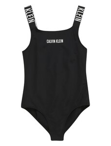 Calvin Klein Swimwear Бански костюм 'Intense Power' черно / бяло